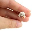 Artisan-Made Vintage 1:12 Miniature Dollhouse White Bunny Rabbit Doll