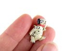 Artisan-Made Vintage 1:12 Miniature Dollhouse Jointed Dalmatian Puppy Toy