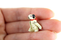 Artisan-Made Vintage 1:12 Miniature Dollhouse Jointed Dalmatian Puppy Toy