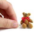 Artisan-Made Vintage 1:12 Miniature Dollhouse Teddy Bear