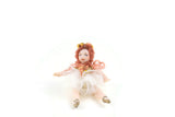 Artisan-Made Vintage 1:12 Miniature Dollhouse Porcelain Ballerina Doll with White Tutu by Loretta Kasza