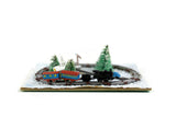 Artisan-Made Vintage 1:12 Miniature Dollhouse Model Train Set Signed M. Entzminger