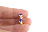 Artisan-Made Vintage 1:12 Miniature Dollhouse Metal Disney Donald Duck Figurine