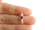 Artisan-Made Vintage 1:12 Miniature Dollhouse Metal Disney Tinkerbell Figurine