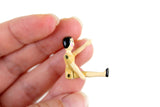 Artisan-Made Vintage 1:12 Miniature Dollhouse Metal Jointed Doll