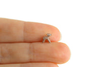 Artisan-Made Vintage Micro Mini Metal Dollhouse Disney Bambi Deer Figurine