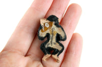 Artisan-Made Vintage 1:12 Miniature Model Sleeping Monkey Signed by Artist