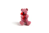 Artisan-Made Vintage 1:12 Miniature Dollhouse Pink Teddy Bear