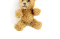 Artisan-Made Vintage 1:12 Miniature Dollhouse Fuzzy Light Brown Teddy Bear