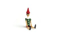 Artisan-Made Vintage 1:12 Miniature Dollhouse Wooden Toy Pinocchio Figurine