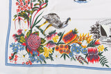 Vintage 34" Square Australia Souvenir Tablecloth