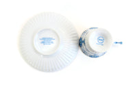 Vintage Blue & White Demitasse Teacup Set by Avon