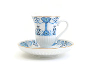 Vintage Blue & White Demitasse Teacup Set by Avon