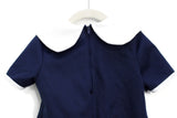 Vintage Navy Blue & White Sailor Baby or Toddler Dress