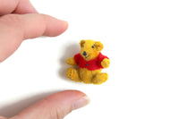 Artisan-Made Vintage 1:12 Miniature Dollhouse Winnie the Pooh Teddy Bear by Bancroft