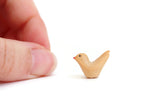 Vintage Miniature Beige Plastic Bird Figurine