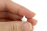 Vintage 1:12 Miniature Dollhouse Chrysnbon White Plastic Nesting Hen Figurine