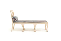 Artisan-Made Vintage 1:12 Miniature Dollhouse Chaise, Settee or Bench