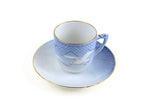 Vintage Seagull Print Blue Bing & Grondahl Danbury Mint Demitasse Teacup Set