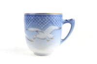 Vintage Seagull Print Blue Bing & Grondahl Danbury Mint Demitasse Teacup Set