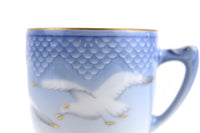 Vintage Seagull Print Blue Bing & Grondahl Danbury Mint Demitasse Teacup Set