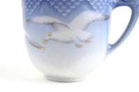 Vintage Seagull Print Blue Bing & Grondahl Danbury Mint Demitasse Teacup Set