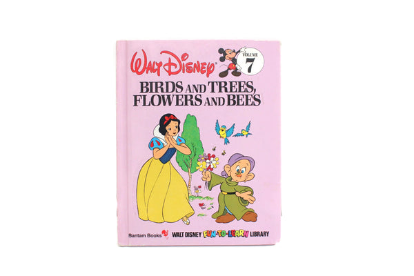 Vintage 1983 Walt Disney Fun to Learn Library Book Volume 7, Birds & Trees Flowers & Bees