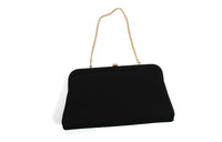 Vintage Black & Gold Evening Bag Clutch Purse