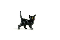 Vintage 1:12 Miniature Dollhouse Black Cat Toy Figurine