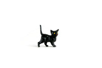 Vintage 1:12 Miniature Dollhouse Black Cat Toy Figurine