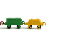 Vintage 1:12 Miniature Dollhouse Metal Toy Train Set