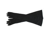 Vintage Black Ladies' Elbow-Length Formal Dress Gloves, One Size