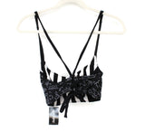New Black & White "Science Print Reversible Bikini Set", Size M & L, Originally $60