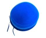 Vintage Bright Blue Velvet Cloche Hat