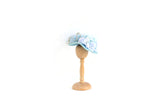 Artisan-Made Vintage Blue 1:12 Miniature Dollhouse Hat