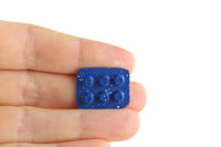 Vintage 1:12 Miniature Dollhouse Blue Splatterware Muffin Pan