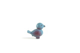Vintage Miniature Blue & Red Plastic Bird Figurine