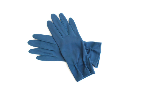 Vintage Navy Blue Ladies' Formal Dress Gloves, Size 7 Vintage Navy Blue Ladies' Formal Dress Gloves, Size 7