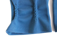 Vintage Navy Blue Ladies' Formal Dress Gloves, Size 7