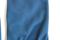 Vintage Navy Blue Ladies' Formal Dress Gloves, Size 7