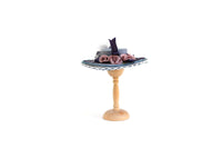 Artisan-Made Vintage Blue 1:12 Miniature Dollhouse Hat