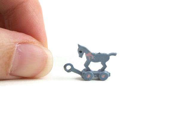 Dollhouse Miniature Pull Toy - 1:12 Scale Tiny Toy For Dollhouse Decor & Miniature Scenes