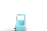 Vintage Miniature Dollhouse Small Scale Blue & Pink Plastic Doll Stroller