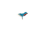 Vintage 1:12 Miniature Metal Bluebird Figurine on a Pin