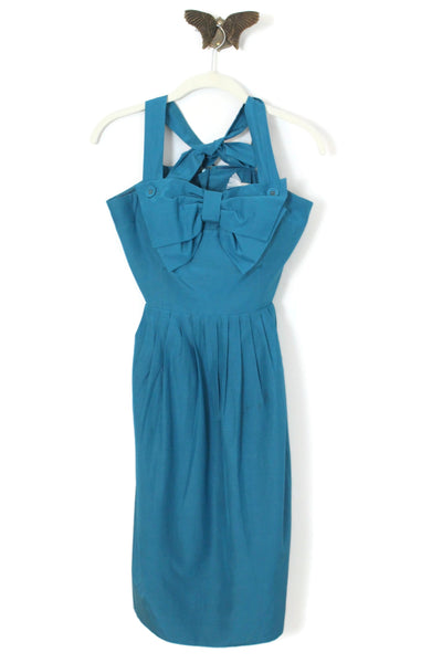 Anthropologie BHLDN "Bowed Halter Dress" by Hitherto in Blue, Size 6, The Mustard Dandelion Anthropologie BHLDN "Bowed Halter Dress" by Hitherto in Blue, Size 6, The Mustard Dandelion