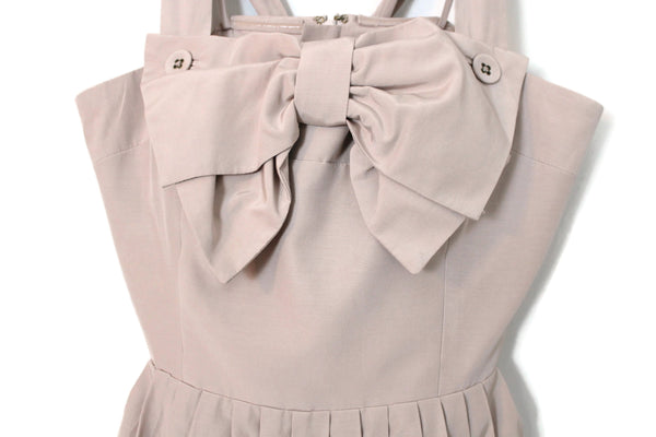 pink bow dress anthropologie Mac Duggal Strapless Bow Fit & Flare Mini Dress