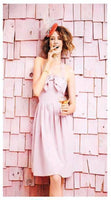 New Anthropologie BHLDN "Bowed Halter Dress" by Hitherto in Pink, Size 6, Originally $228