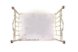 Vintage 1:12 Miniature Dollhouse Brass Bed with Mattress