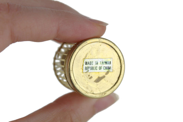 Vintage 1:12 Miniature Dollhouse Brass Birdcage – The Mustard