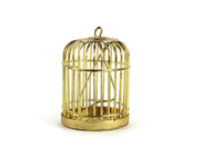 Vintage 1:12 Miniature Dollhouse Brass Birdcage